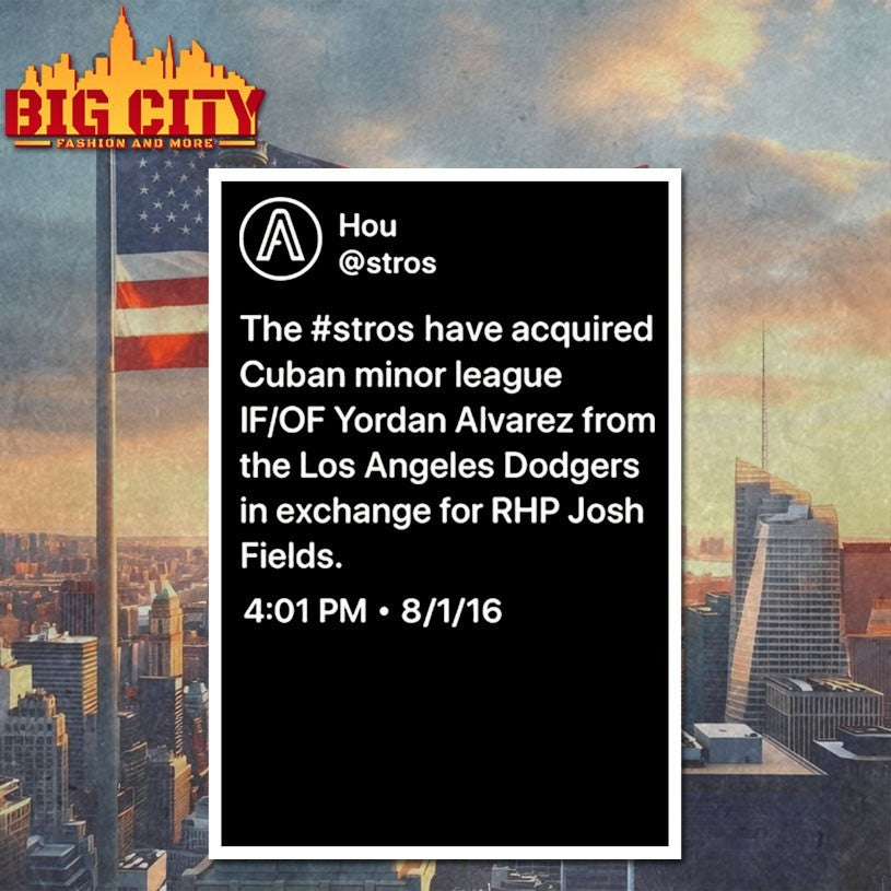 The Stros Have Acquired Cuban Minor League Yordan Alvarez Shirt