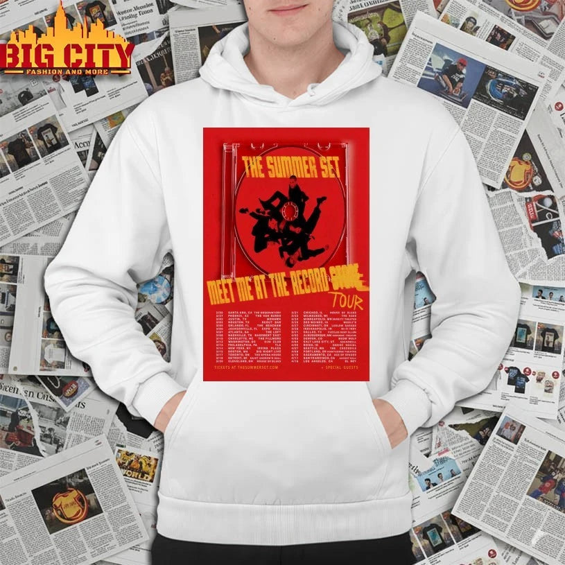 The Summer Set Meet Me The Record Tour 2026 Poster shirt