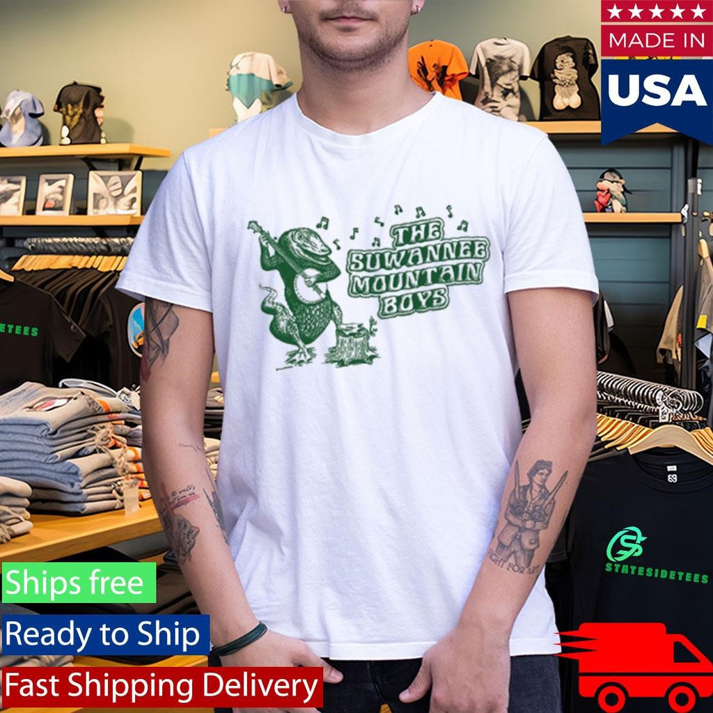The Suwannee Mountain Boys Gator Banjo Shirt