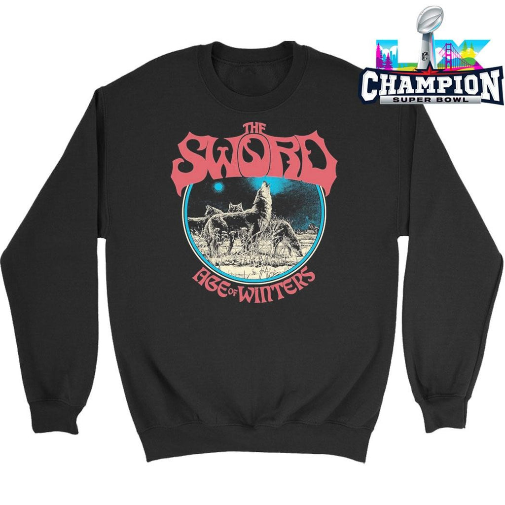 The Sword 8 Wolves Raglan Age Of Winters Shirt