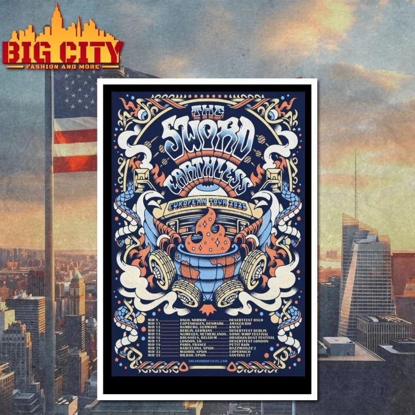 The Sword And Earthless EU Tour 2026 Poster shirt