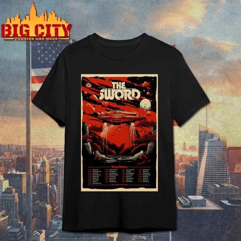 The Sword Tour 2025 15th Anniversary of Warp Riders Poster shirt