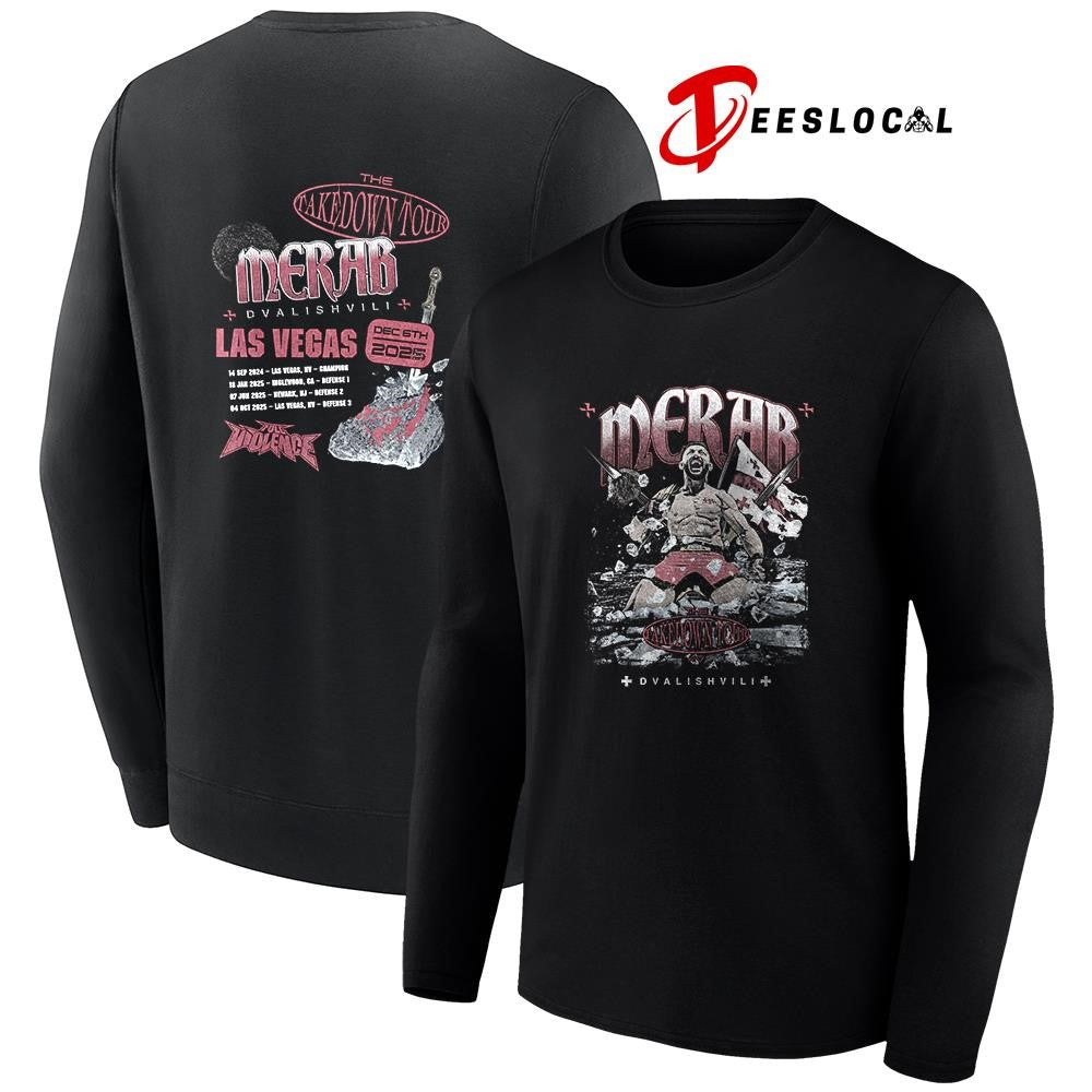 The Takedown tour Merar Dvalishvili dates schedule graphic shirt