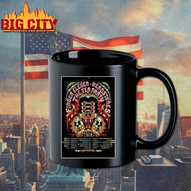 The Tea Party x Headstones x Finger Eleven Fall Tour 2025 Poster Shirt