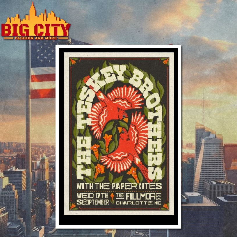 The Teskey Brothers Sept 17 2025 The Fillmore Charlotte NC Poster Shirt
