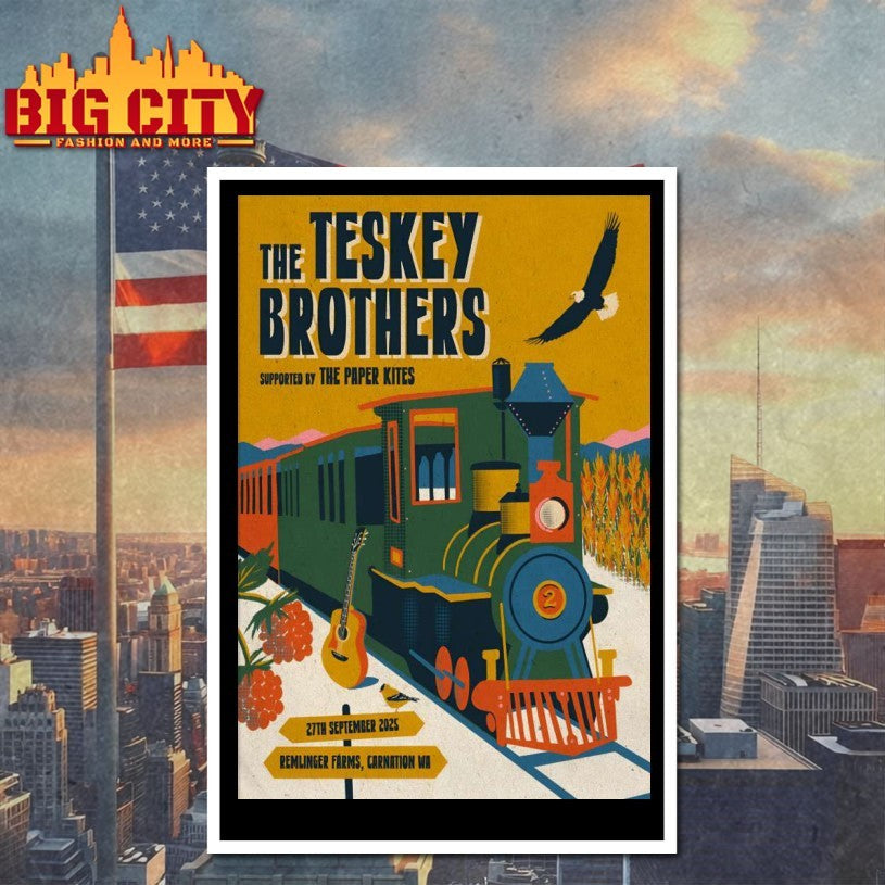 The Teskey Brothers September 27 2025 Remlinger Farms In Carnation WA Poster Shirts