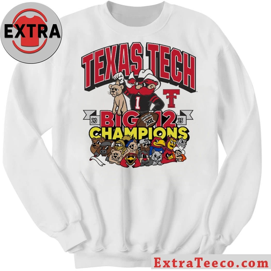 The Texas Tech Red Raiders won the Big Ten football championship on December 6, 2025, 34-7 at AT&amp;T Stadium in Arlington, Texas Shirt