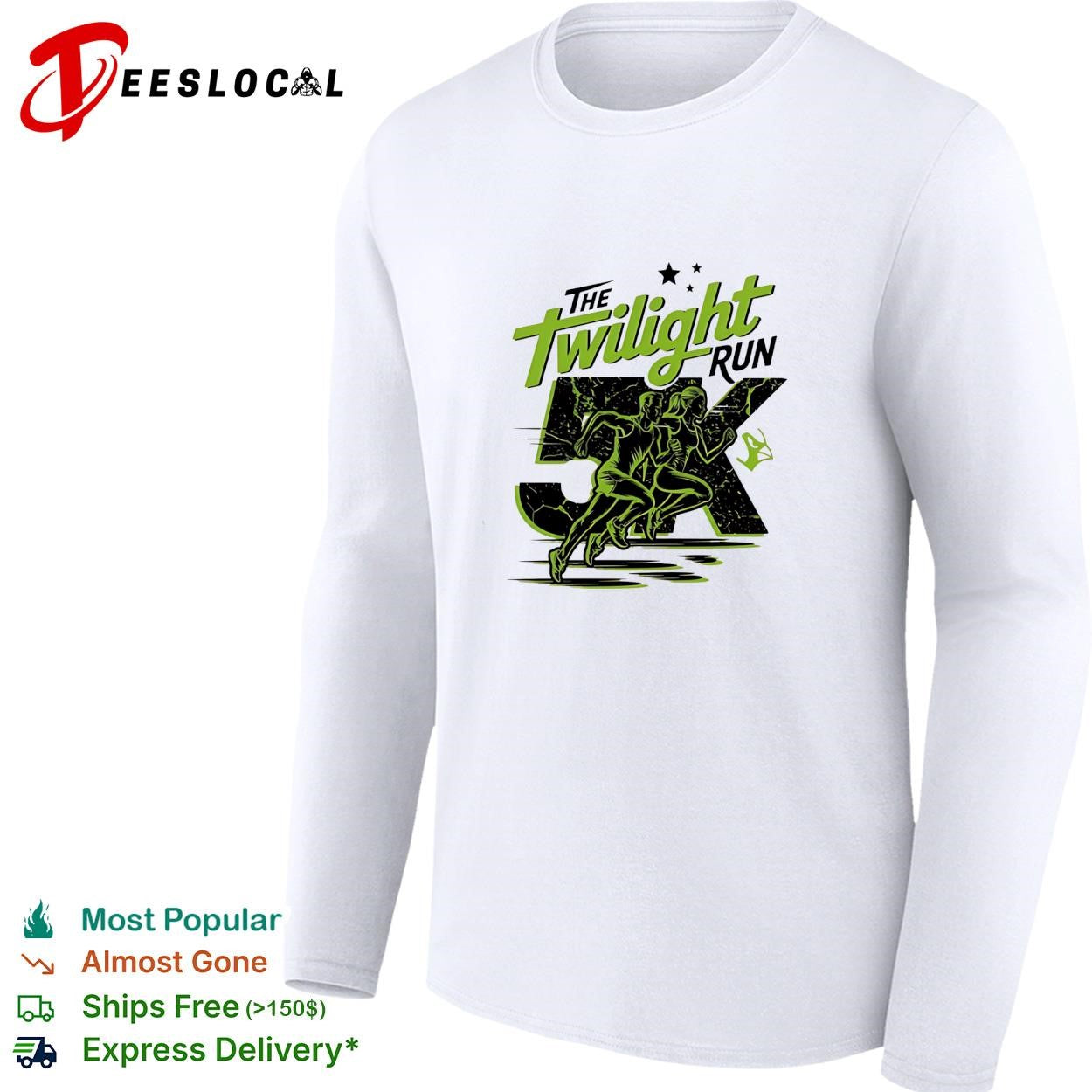 The Twilight Run 5K event logo shirt