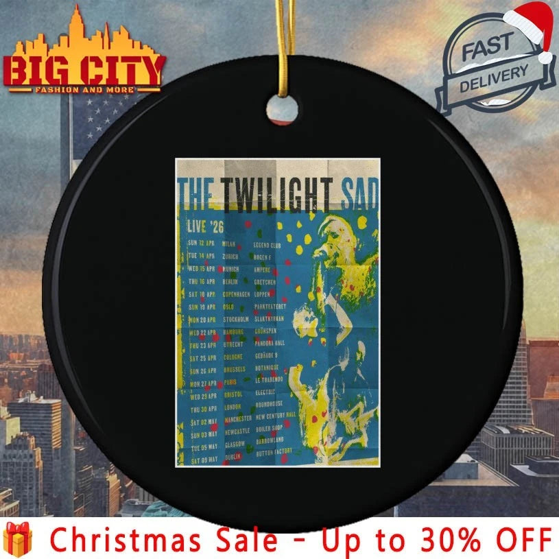 The Twilight Sad UK and European 2026 Tour Poster shirt