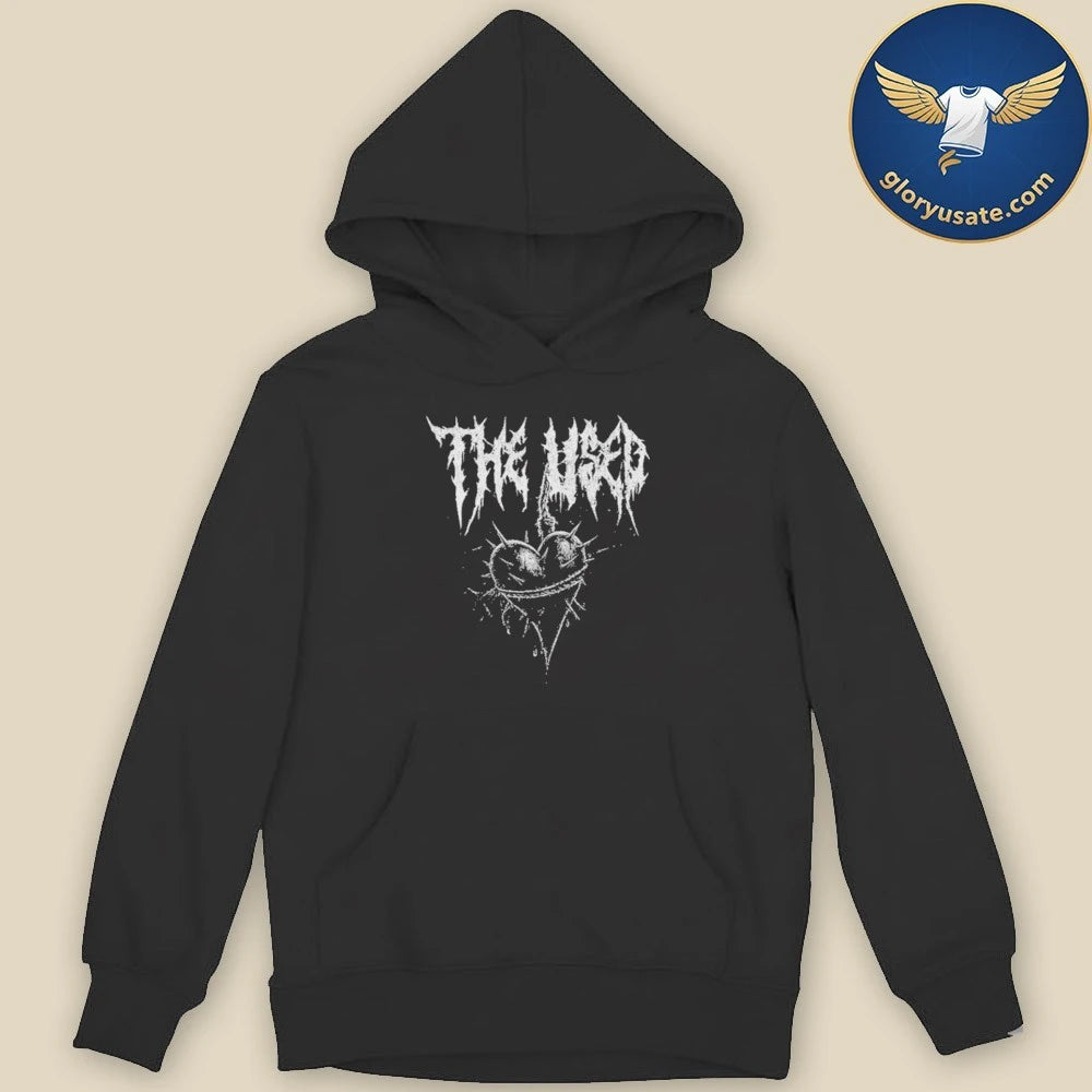 The Used Spiked Heart Black Shirt