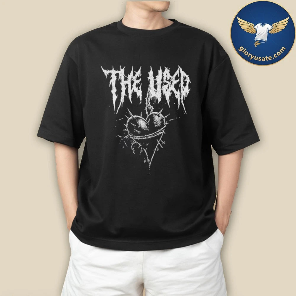 The Used Spiked Heart Black Shirt