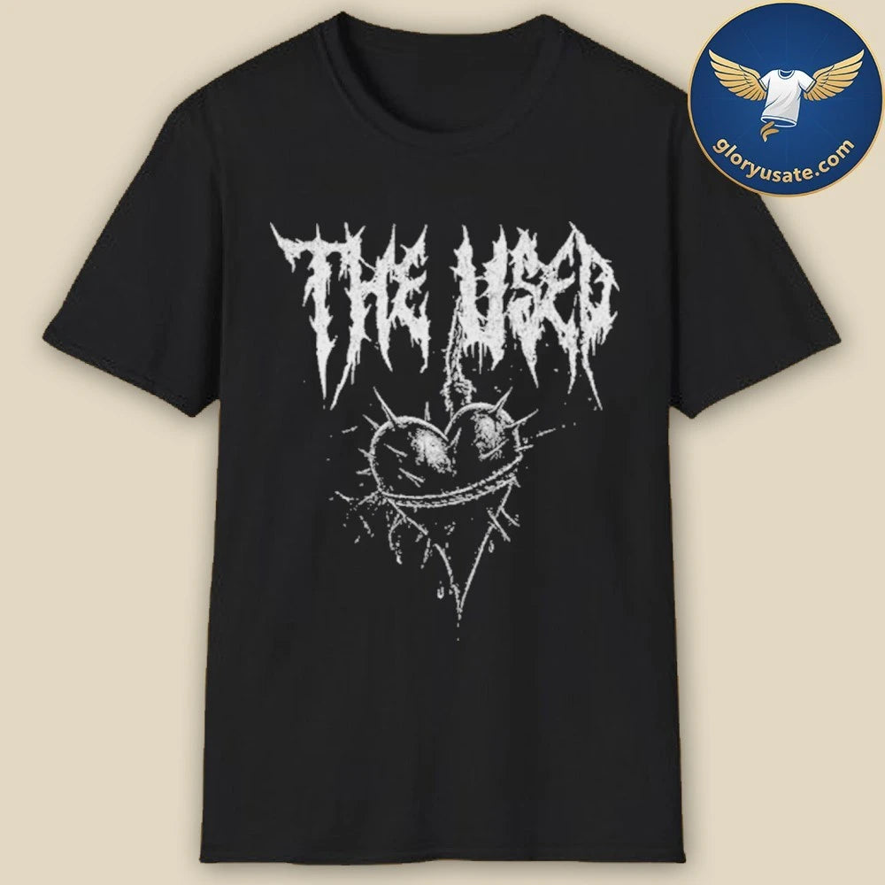 The Used Spiked Heart Black Shirt
