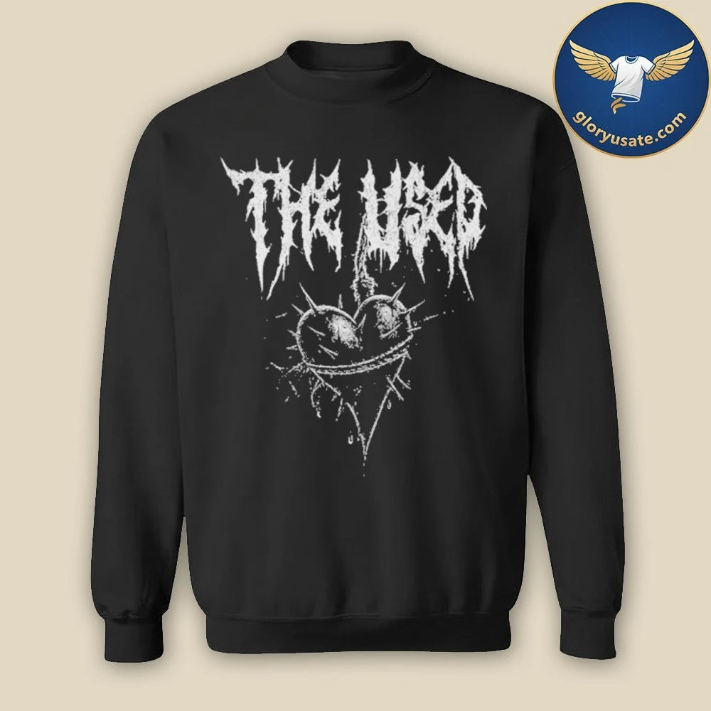 The Used Spiked Heart Black Shirt