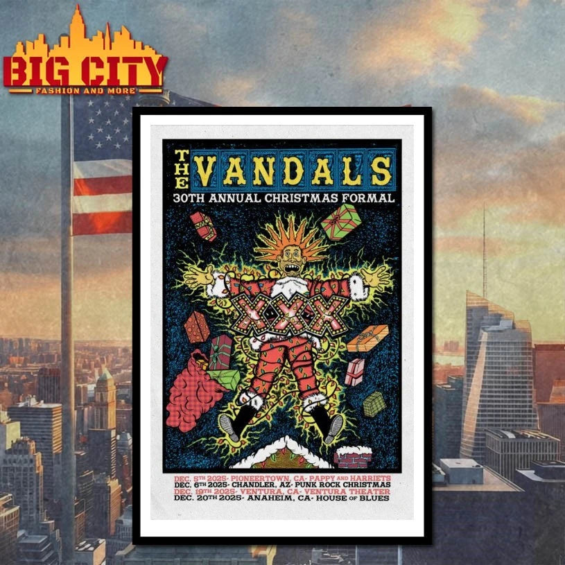 The Vandals Dec 5 2025 In Pioneertown CA Poster shirt