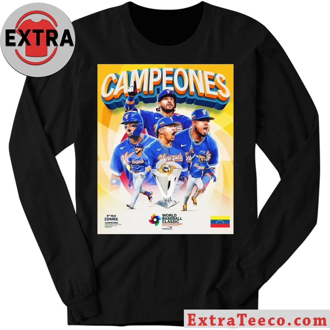 The Venezuelan national baseball team won the 2026 World Baseball Classic Shirt