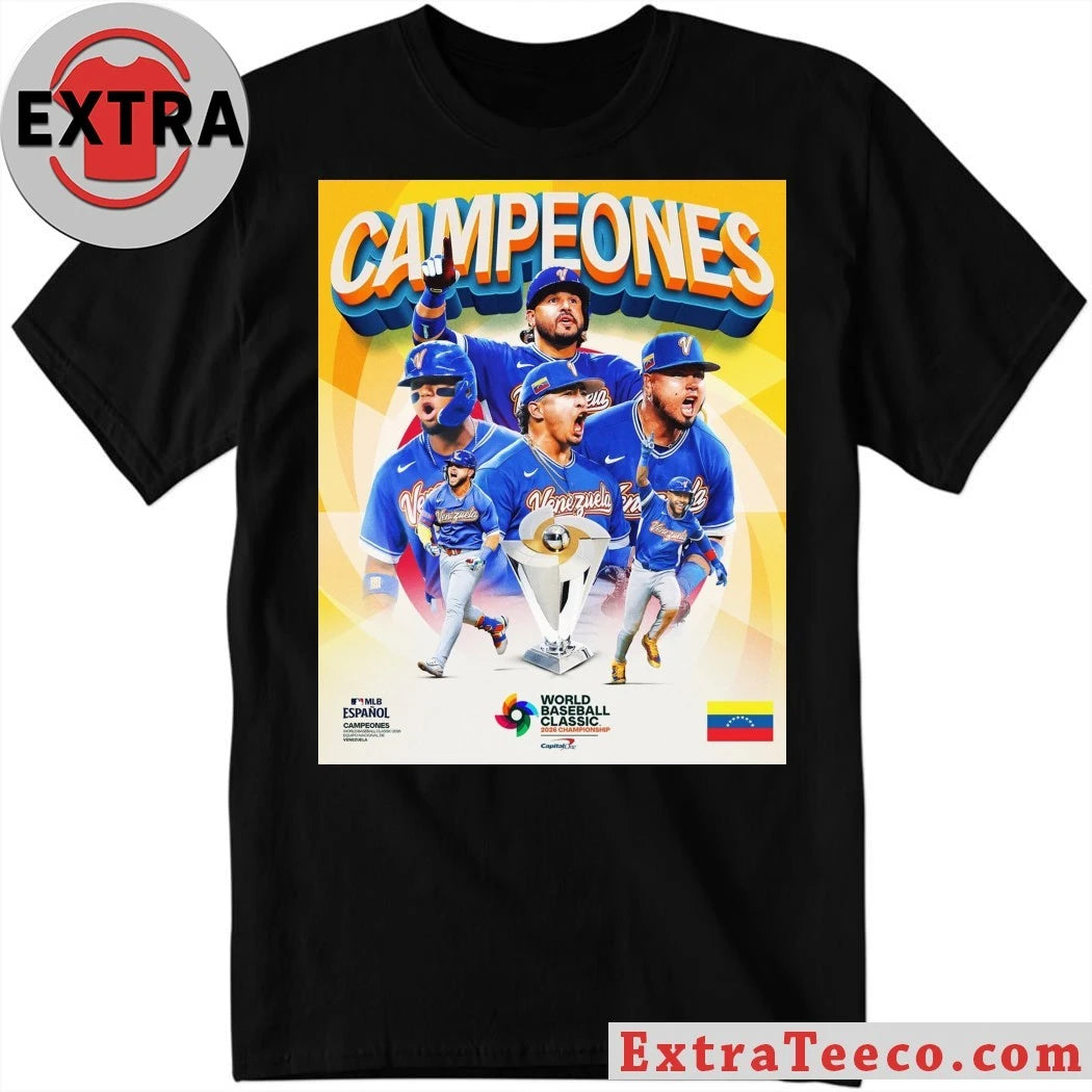 The Venezuelan national baseball team won the 2026 World Baseball Classic Shirt