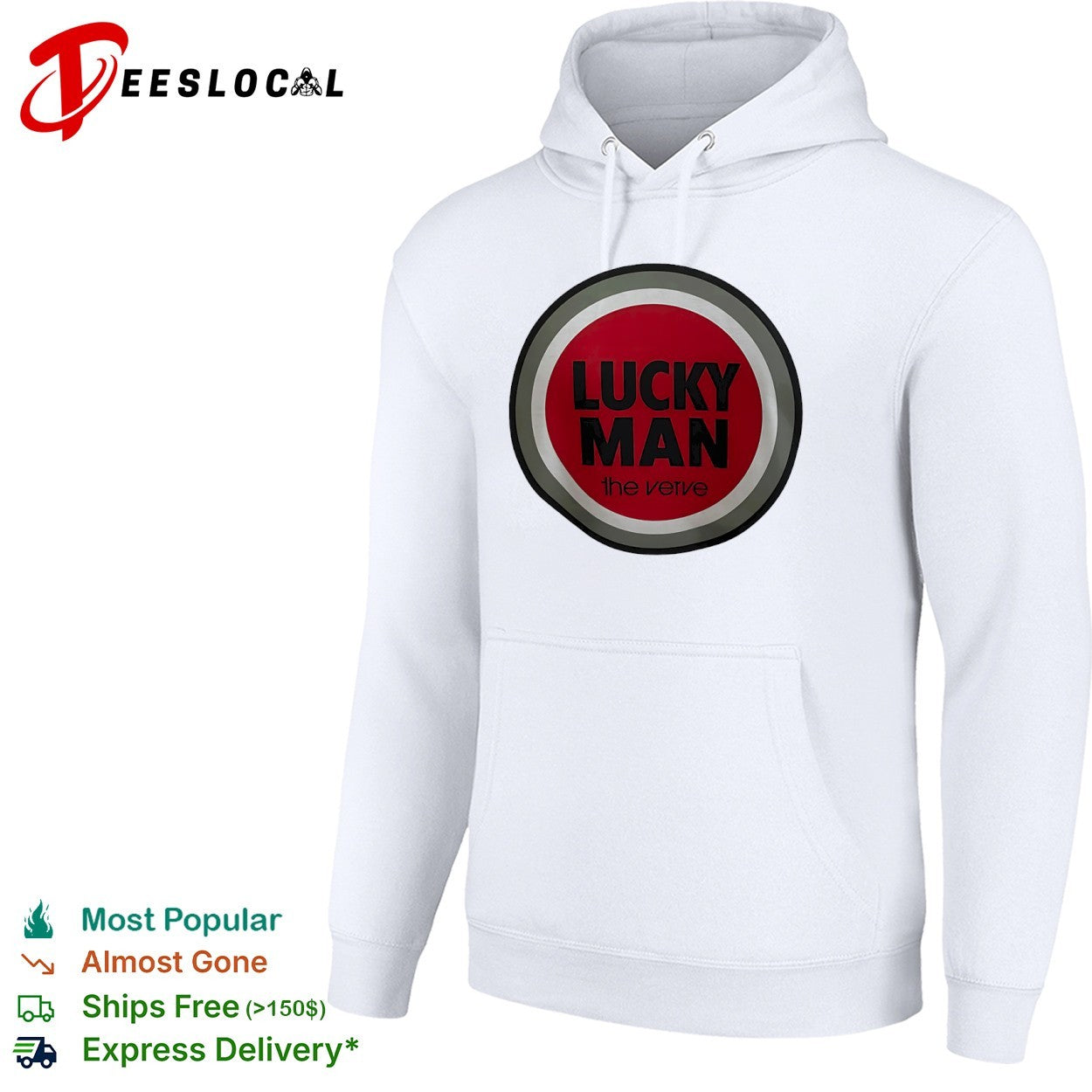 The Verve Lucky Man logo music shirt