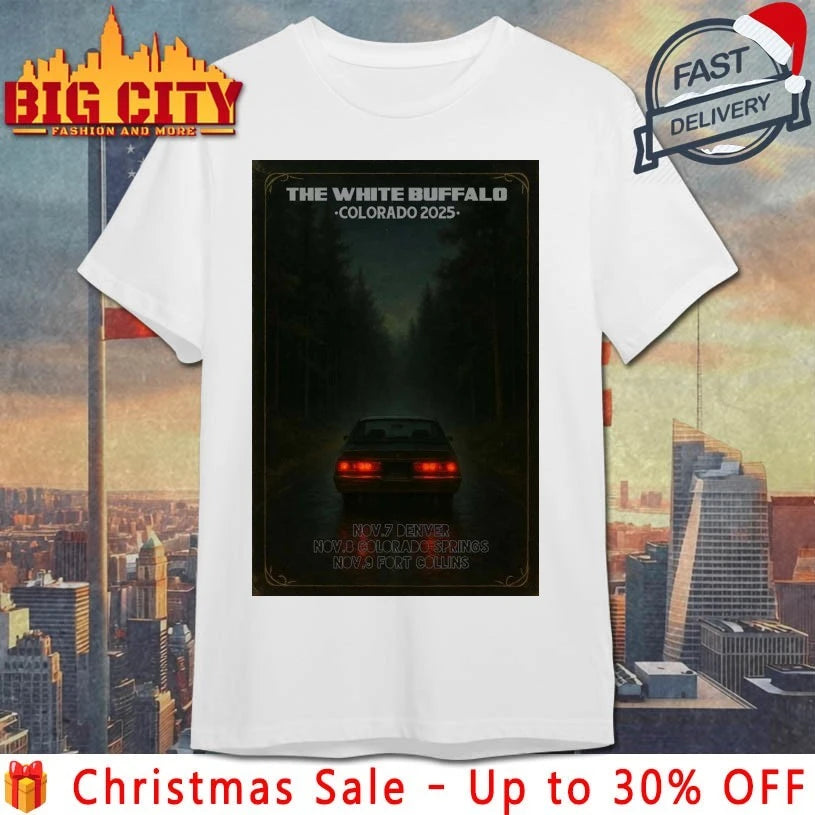 The White Buffalo Colorado 2025 Poster shirt