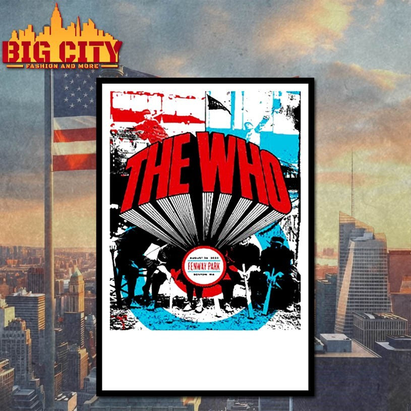 The Who 08-26-2025 Fenway Park, Boston Tour shirts