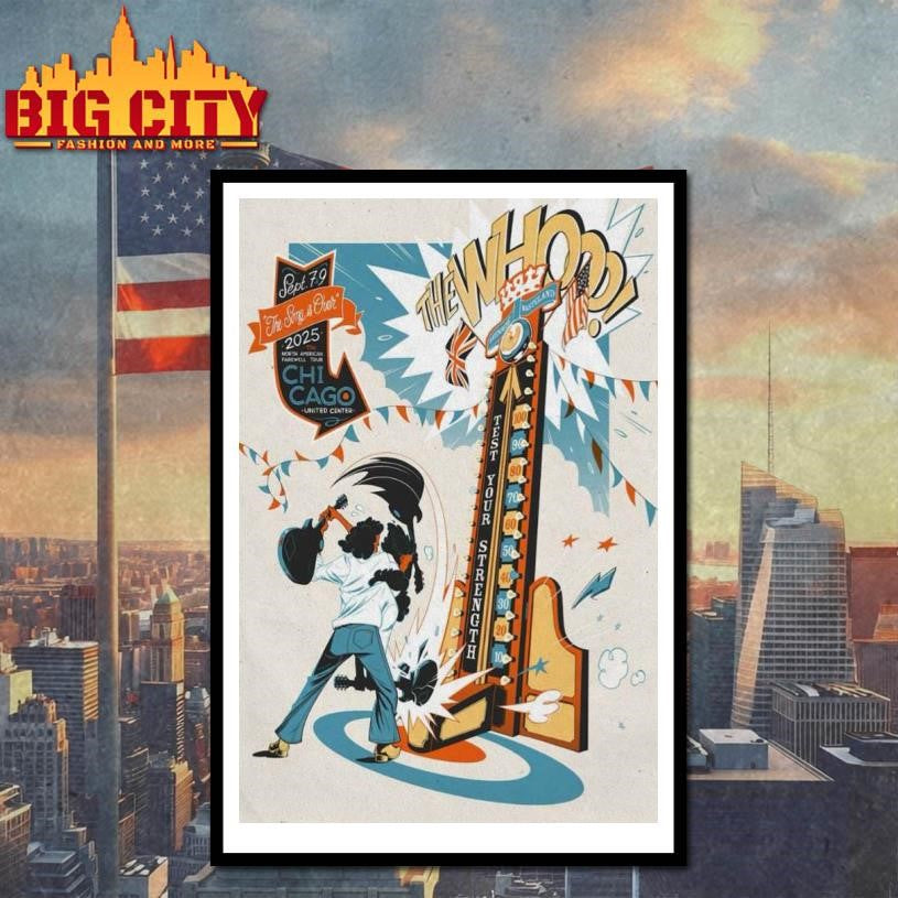 The Who Chicago United Center Show Poster shirt