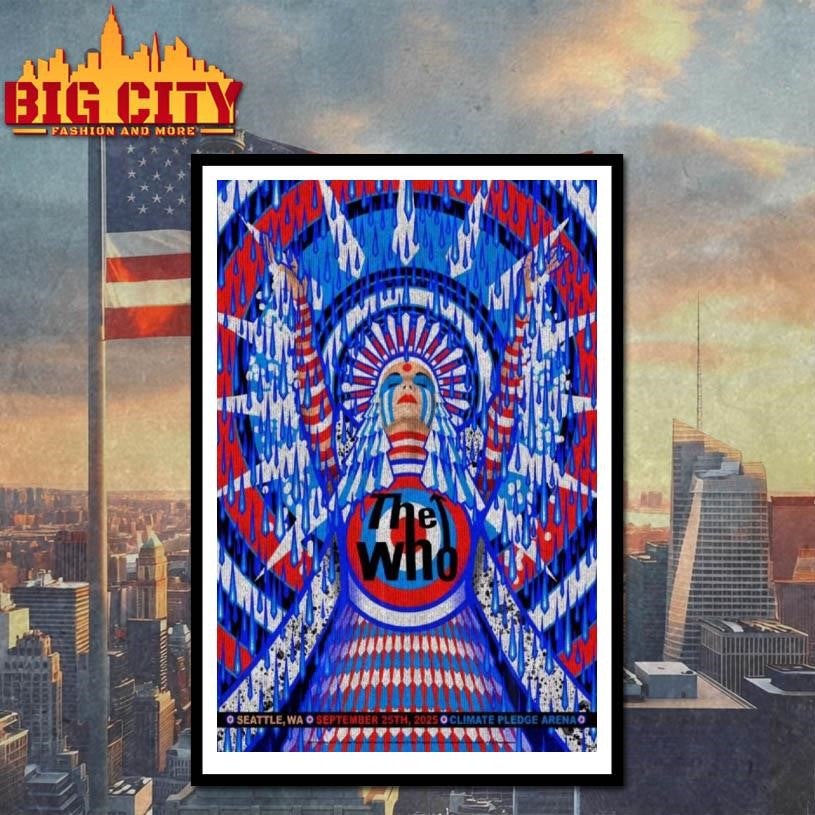The Who Climate Pledge Arena Washington September 25 2025 Concert Poster Shirt