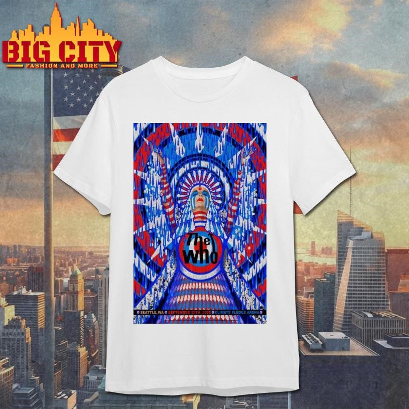 The Who Climate Pledge Arena Washington September 25 2025 Concert Poster Shirt