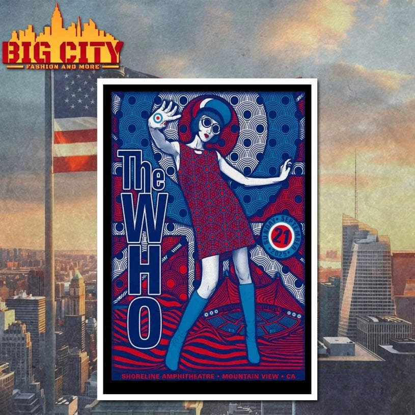 The Who Mountain View Tour On Sep 21 2025 Poster Shirt