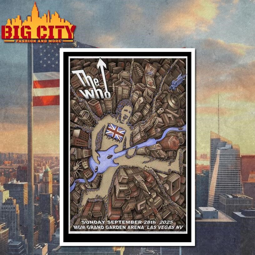 The Who September 28 2025 MGM Grand Garden Arena Las Vegas, NV Poster Shirt