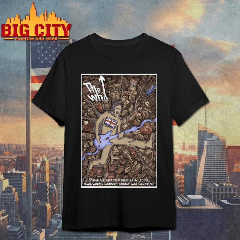 The Who September 28 2025 MGM Grand Garden Arena Las Vegas, NV Poster Shirt