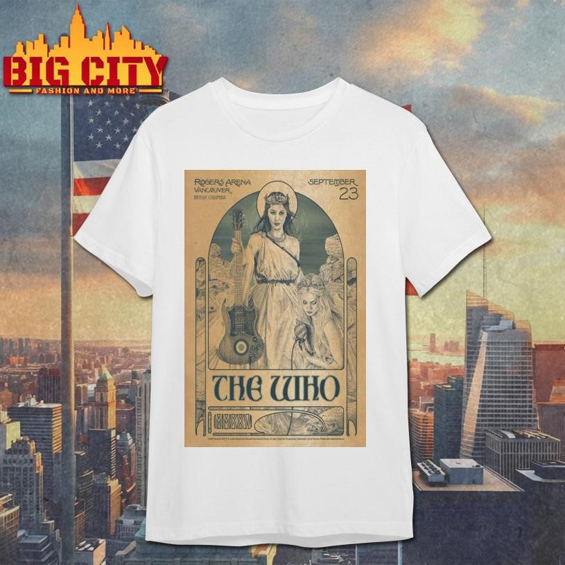 The Who Tour 2025 Vancouver, BC Poster Shirt