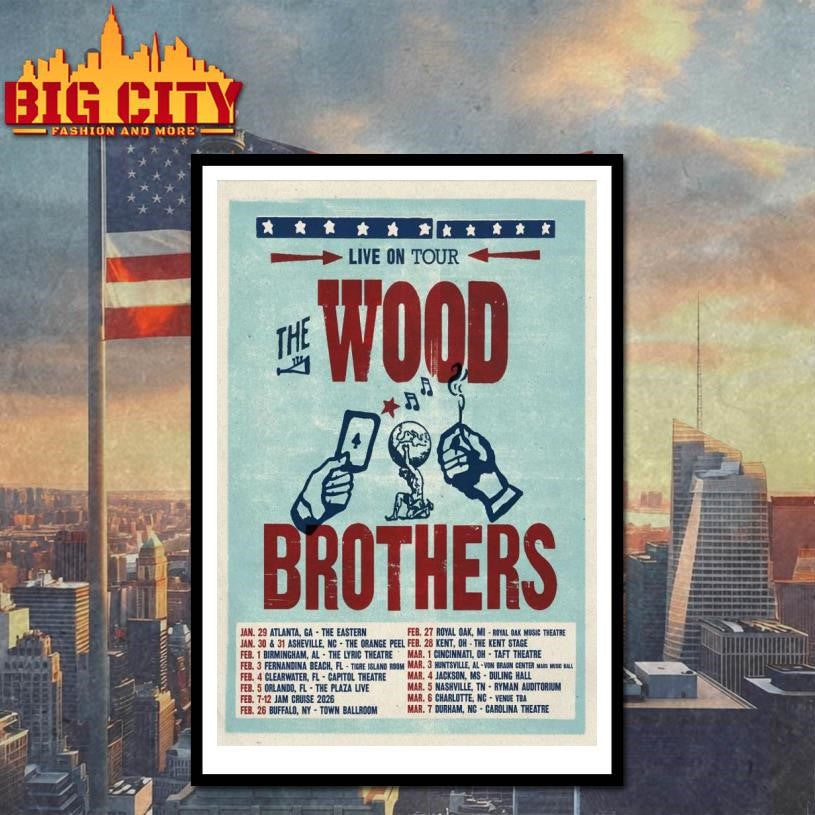 The Wood Brothers Live On Tour 26-Portrait Poster Shirt