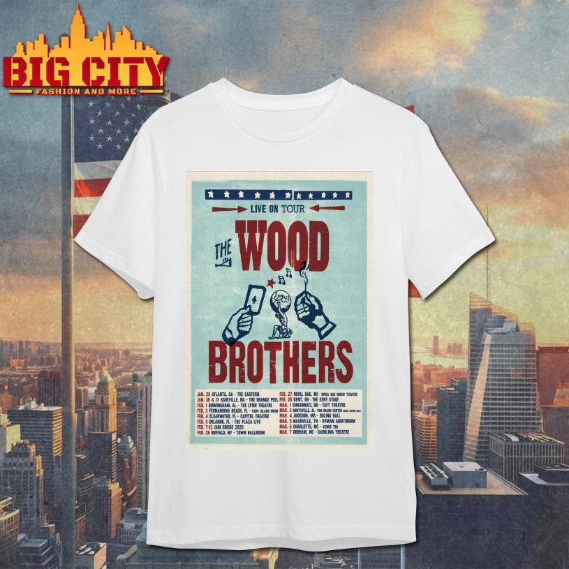 The Wood Brothers Live On Tour 26-Portrait Poster Shirt