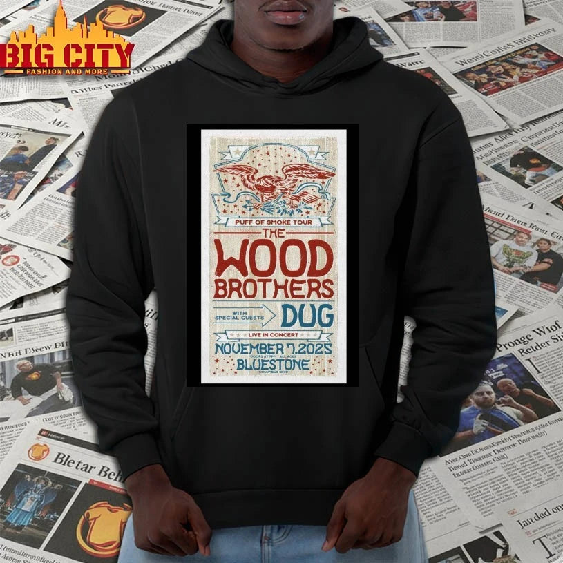 The Wood Brothers Nov 7 2025 Columbus OH Poster shirt