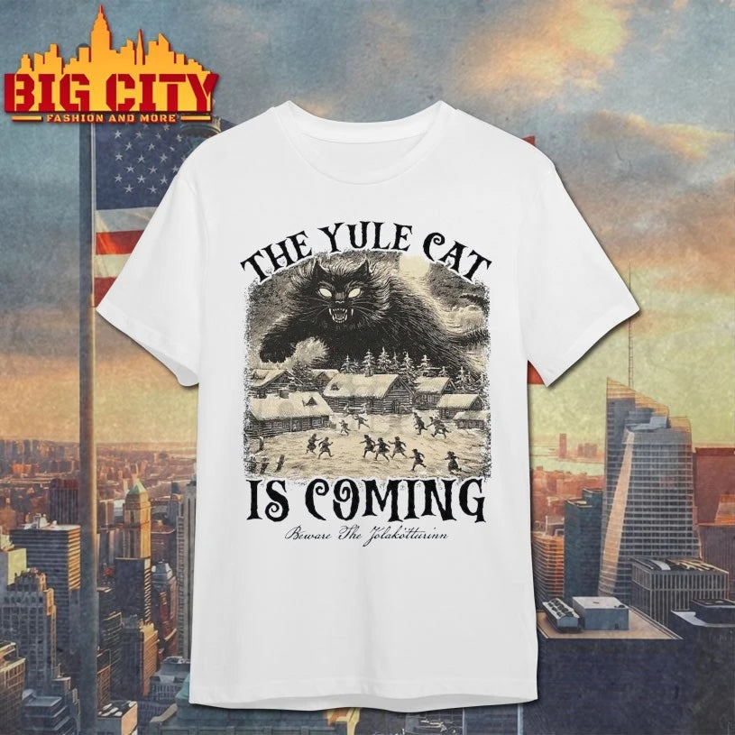 The Yule Cat Is Coming Jólakötturinn Christmas shirt