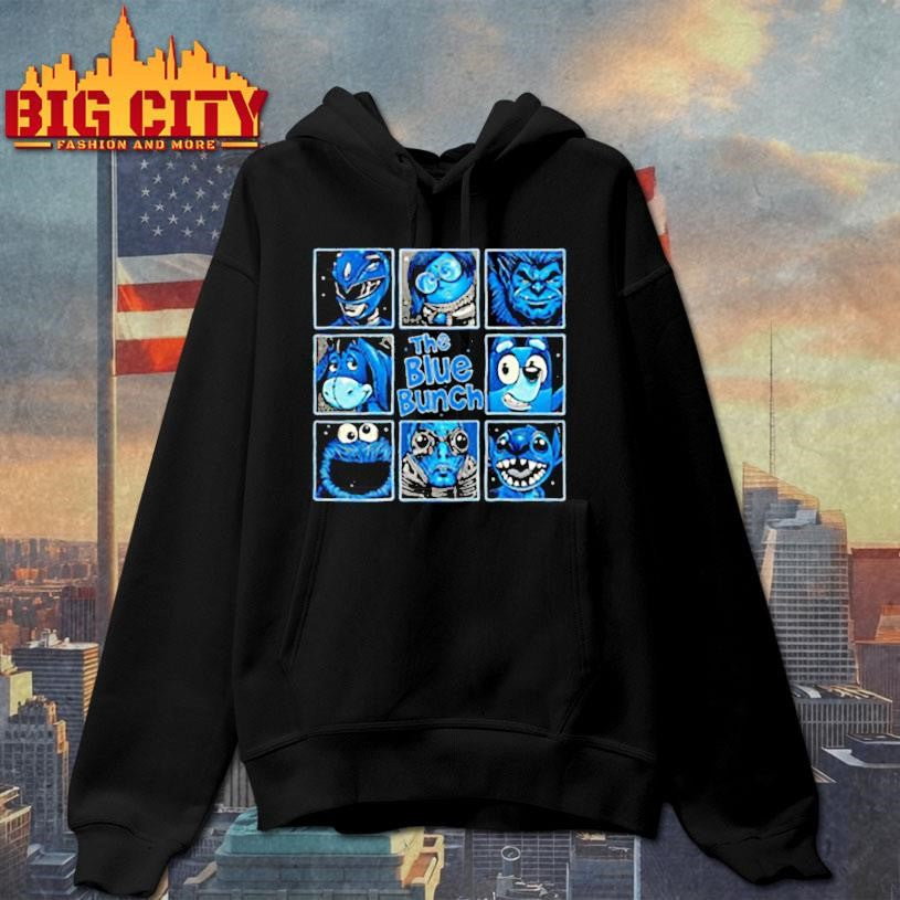 The blue bunch fictional blue character graphic shirt