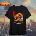 The great wave of coffee woodblock print Kanagawa parody shirt