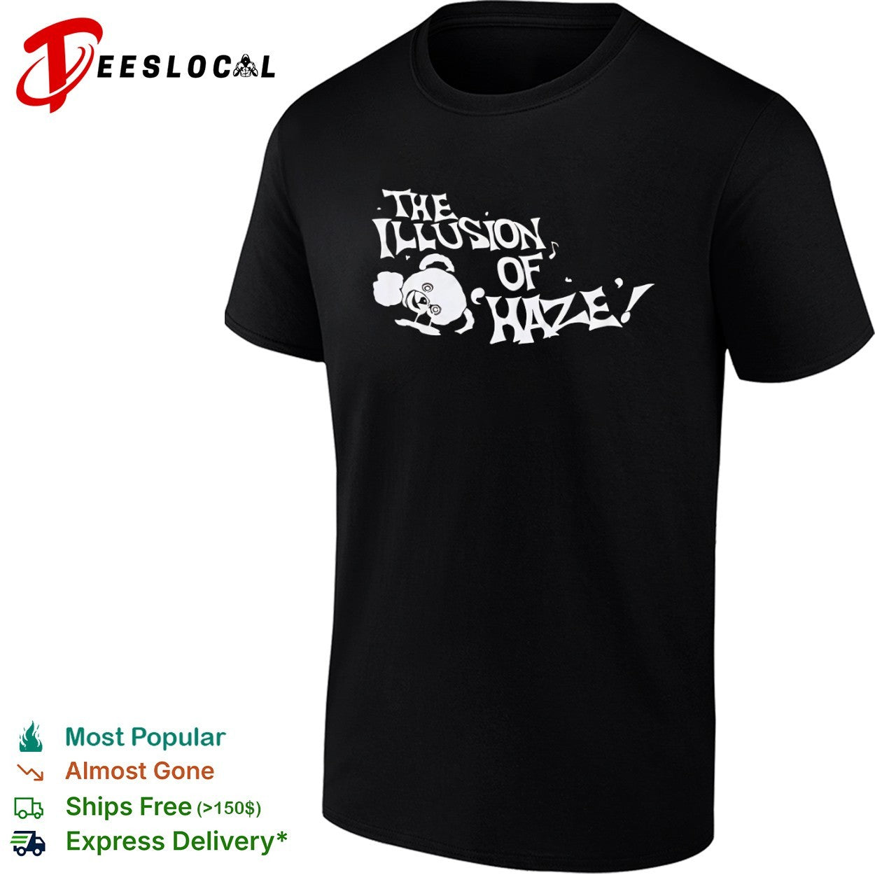 The illusion of haze melting bear shirt