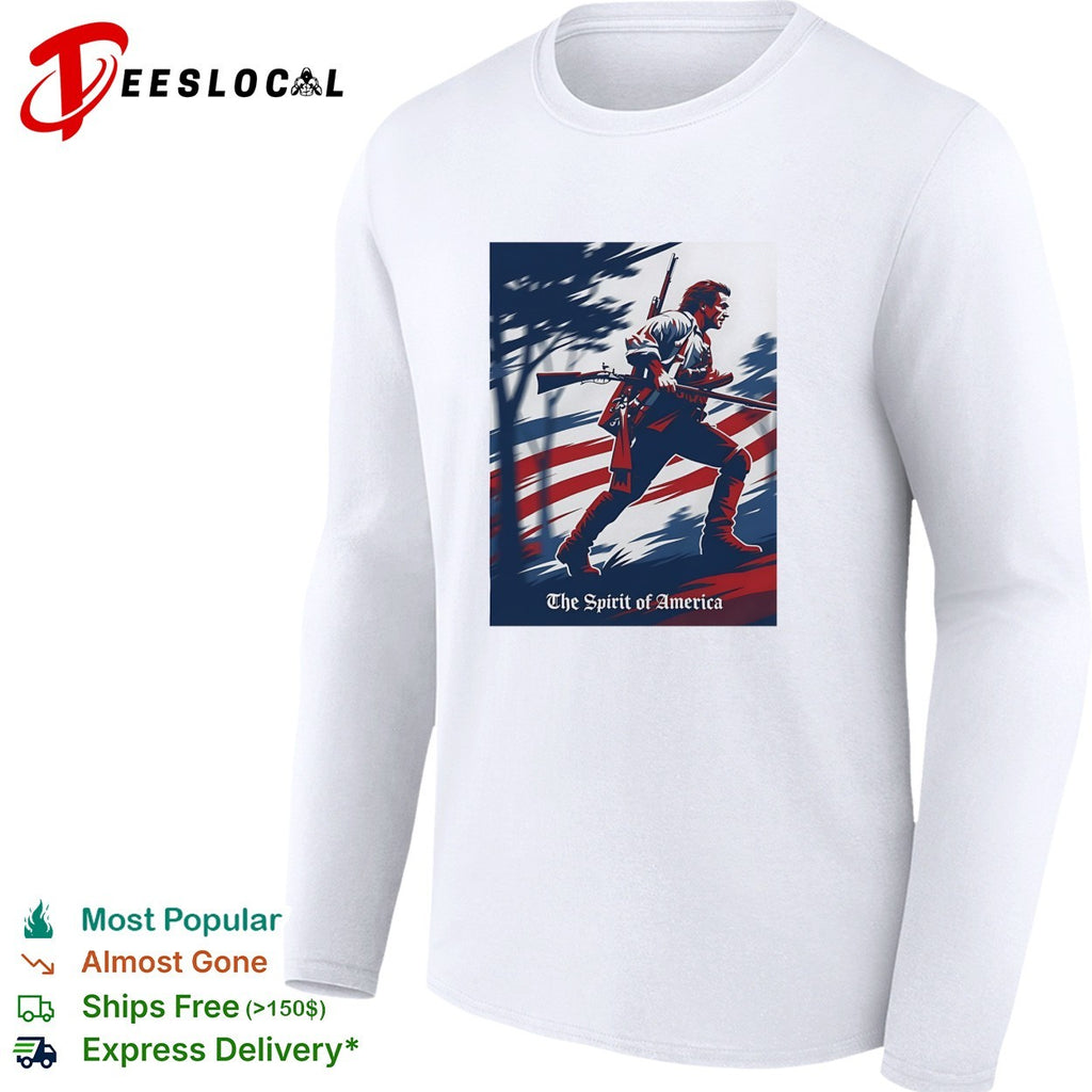 The spirit of America soldier silhouette shirt