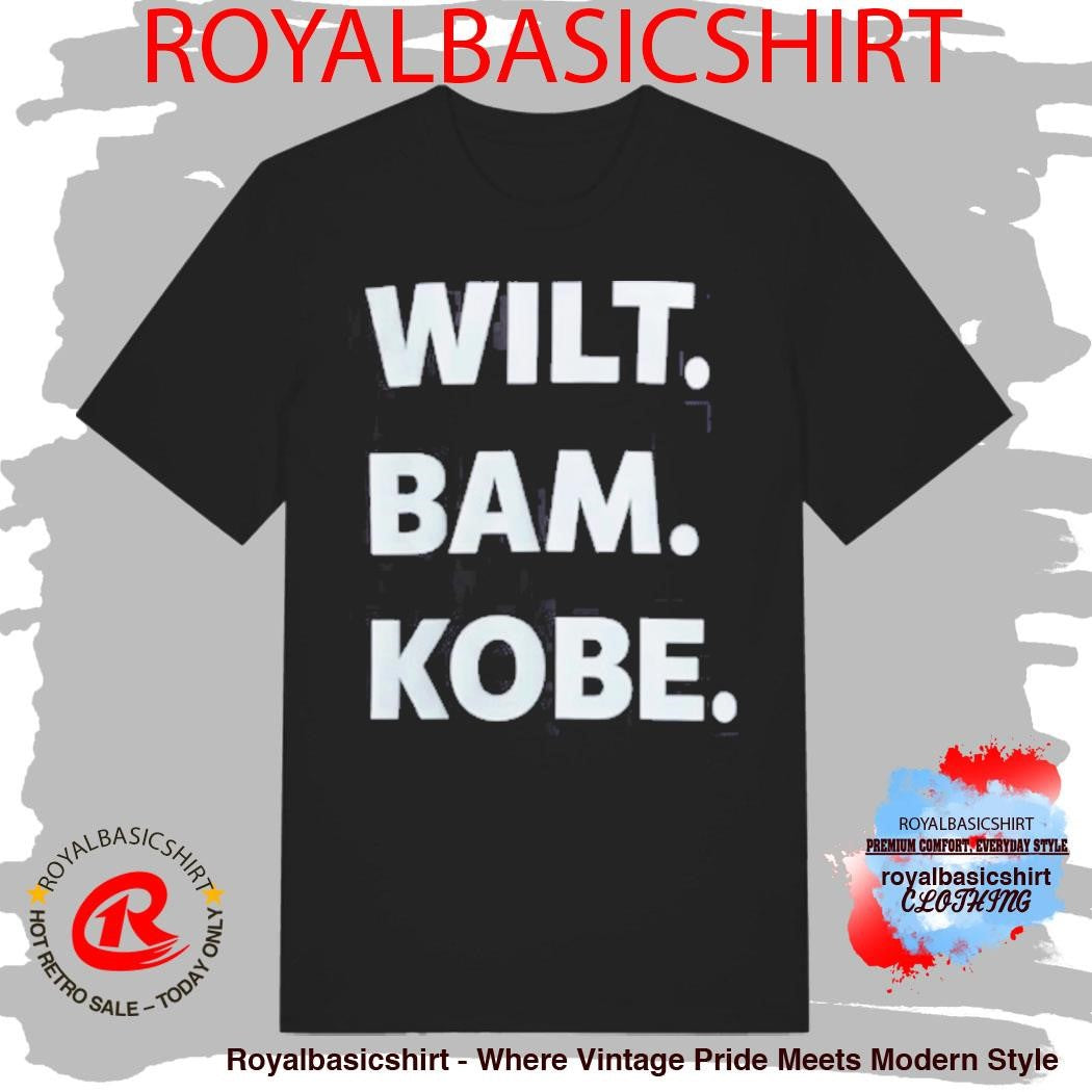 Thebe Foundation Wilt. Bam. Kobe. Shirt
