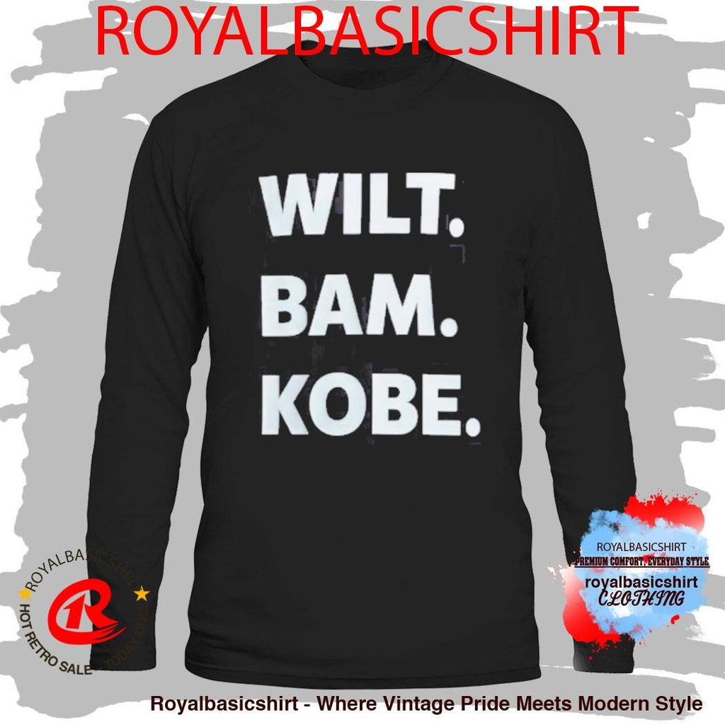 Thebe Foundation Wilt. Bam. Kobe. Shirt