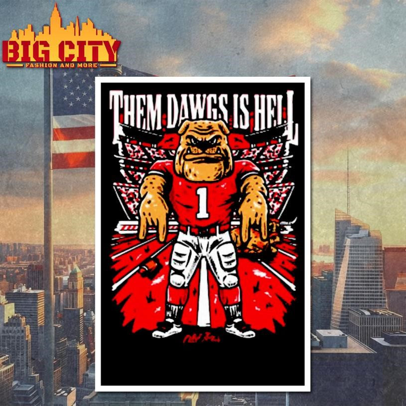 Them Dawgs Is Hell Georgia Bulldogs Vs Texas Longhorns Mascot Shirt