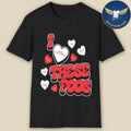 These Foos Shirt Valentines Black T-Shirt