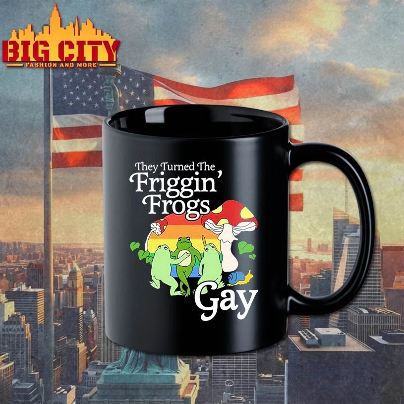 They Turned The Friggin’ Frogs Gay Funny Frog shirt