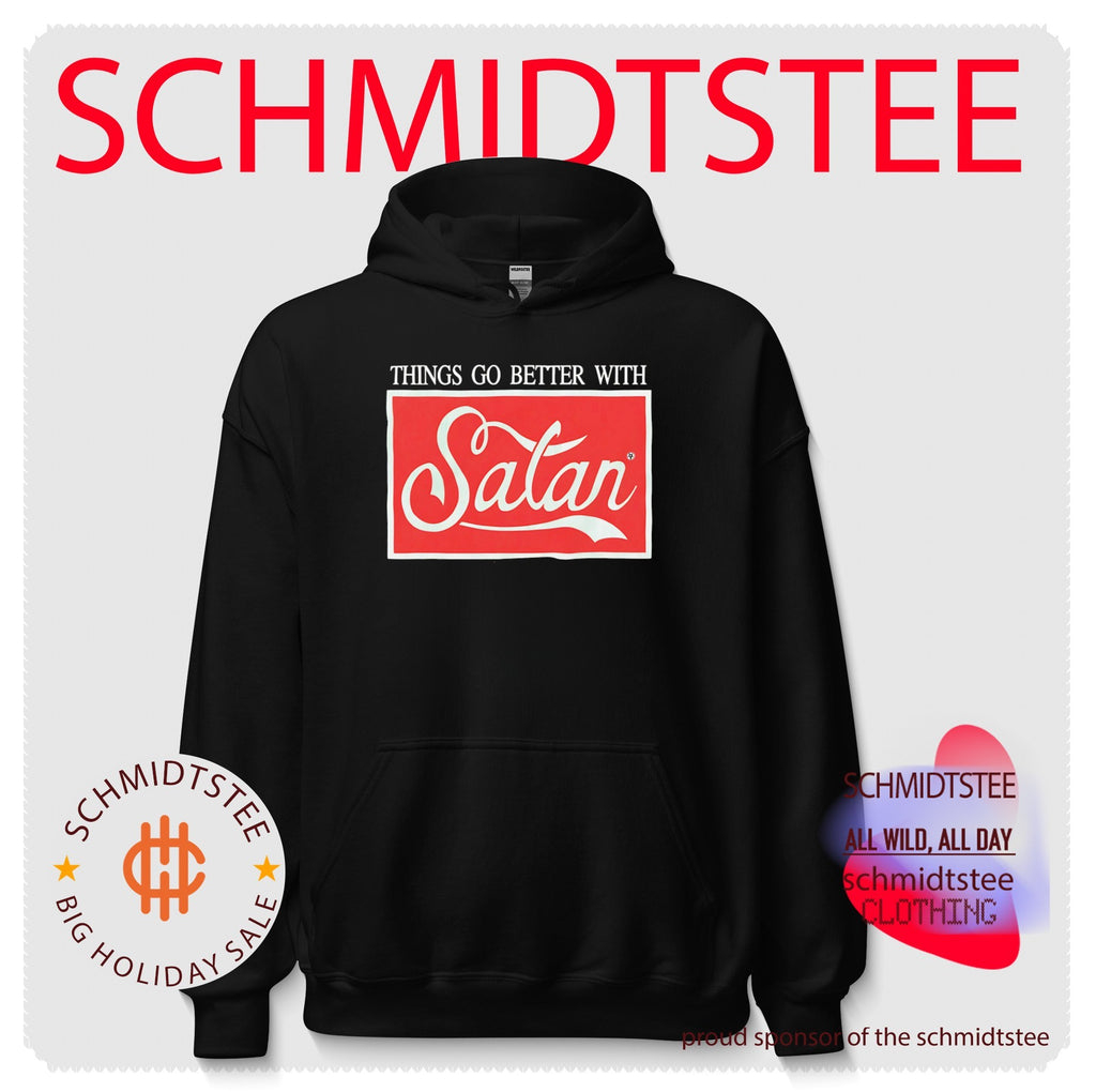 Things Go Better with Satan parody satanic shirt