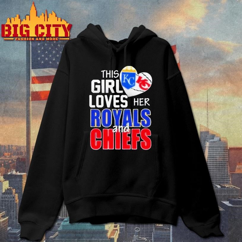 This Girl Loves Her Missouri Sports Royals And Chiefs Logo 2025 Shirt