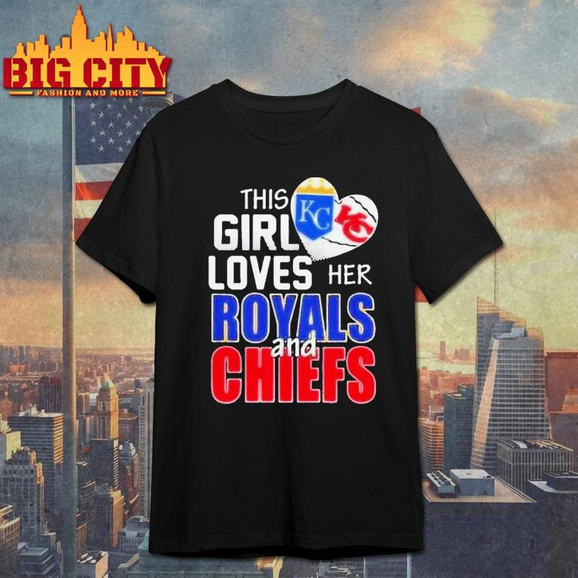 This Girl Loves Her Missouri Sports Royals And Chiefs Logo 2025 Shirt