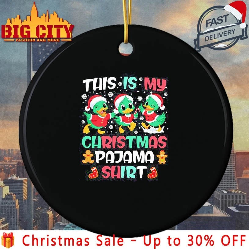 This Is My Christmas Pajama Santa Duck Animal Funny Xmas 2025 shirt