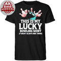 This Is My Lucky Bowling Shirt Funny Graphic Women Bowling League Team T-Shirt