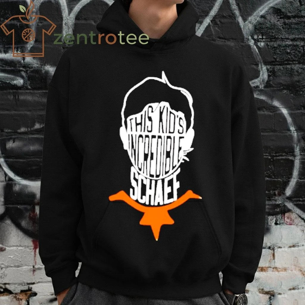 This Kids Incredible Schaef Texas Longhorns head tee