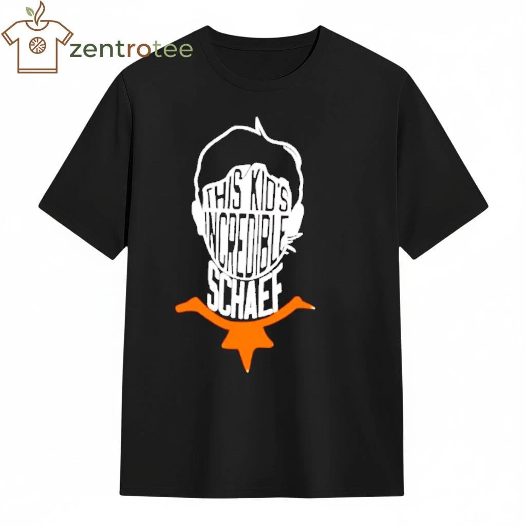 This Kids Incredible Schaef Texas Longhorns head tee